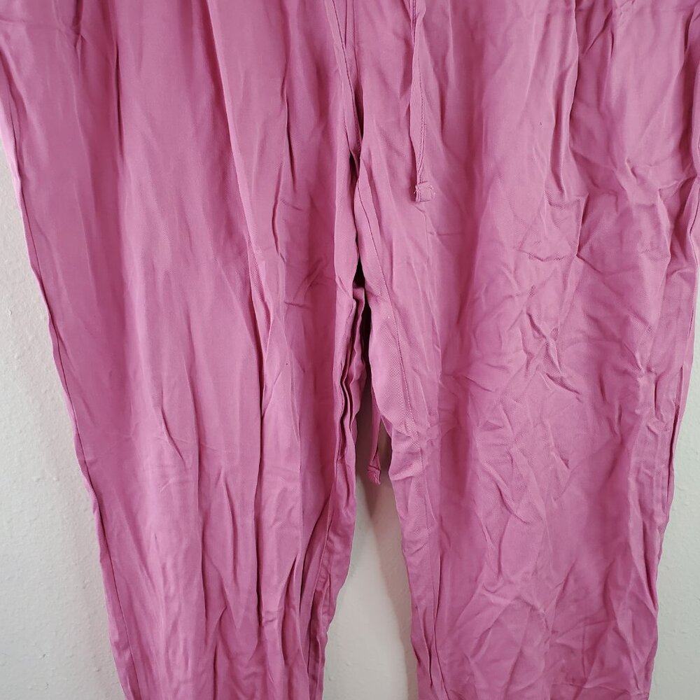 Buenos Ninos Womens Pink Drawstring Jogger Pant XXL - Picture 3 of 13